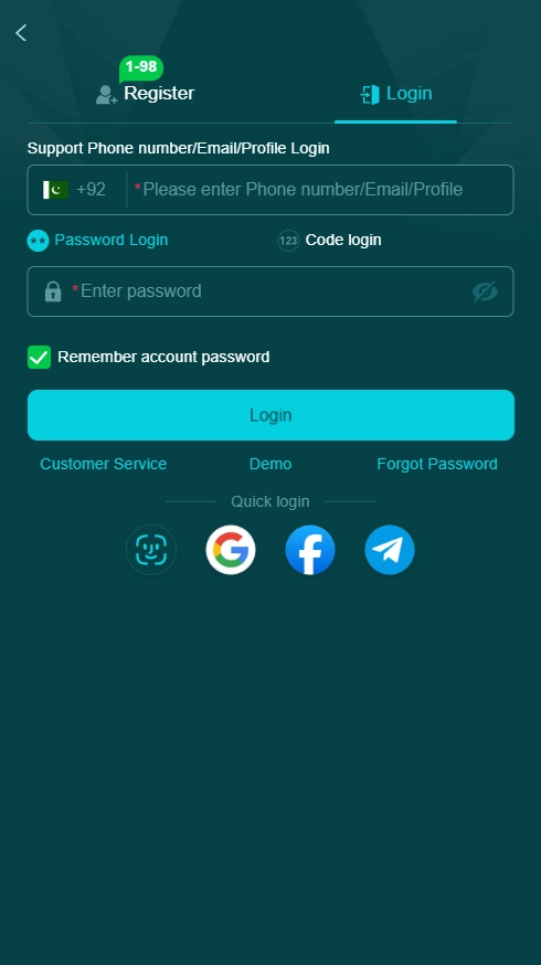 HH98 Login Game