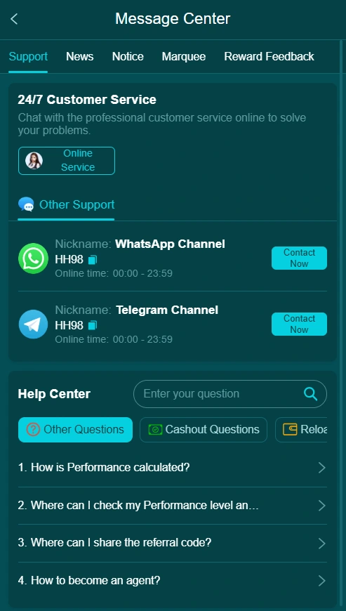 HH98 Support
